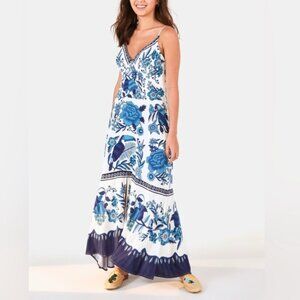 Farm Rio Tropical Tiles maxi dress - NWT